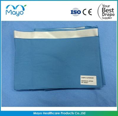 China SMS 35gsm TUR Drape Clear Adhesive Incise Drapes With 3M Tape for sale