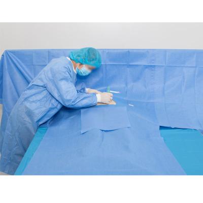 China Laparotomy Surgery Drape Pack Hospital Mayo Table Cover Drape for sale