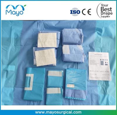 China 55Gsm Minor Disposable Medical Drapes PE Sterile Drapes Surgery for sale