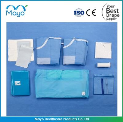 China ISO Knee Arthroscopy Drape Disposable Surgical Packs PE Viscose for sale