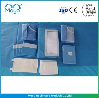 China Disposable Sterile Surgical Laparoscopy Drape Pack Laparoscopic Pelviscopy Drape en venta