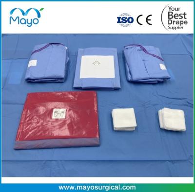 中国 Eye Care Sterile Disposable Ophthalmic Drape Pack With Surgical Gown 販売のため
