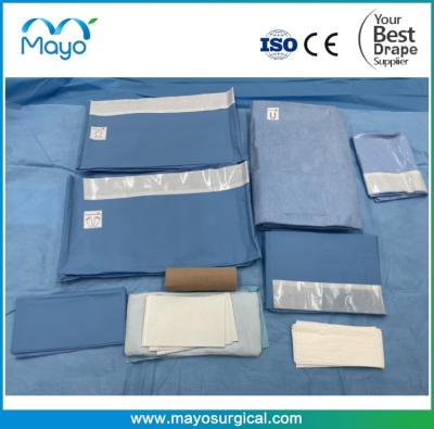 China Orthopedic Surgery Sterile Surgical Hip Drape Pack With U Split Drape en venta
