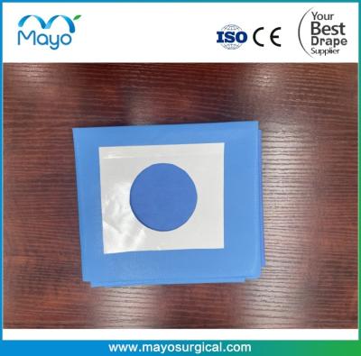 China Non Woven Fabric Disposable Impervious EO Sterile Fenestrated Surgical Drape With Hole zu verkaufen