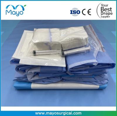 中国 Abdominal Operation Use Disposable Laparoscopy Pelviscopy Drape Pack With Sterile 販売のため