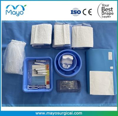 中国 Disposable Sterile Surgical Cerebral Angiography Drape Pack Customized Nonwoven Fabric 販売のため