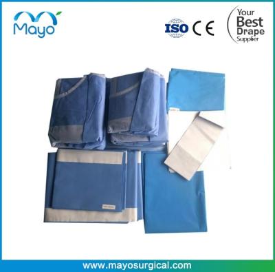 China OR Drape Disposable Sterile Universal Surgical Pack With Gown à venda
