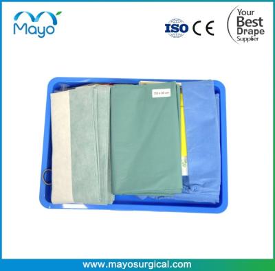 China CE ISO Approved Sterile Surgery Chest Drain Drape Pack With Medical Consumable à venda