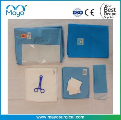 China Sete de cortinas básicas de cesariana médica esterilizada cirúrgica com cobertor para bebê à venda