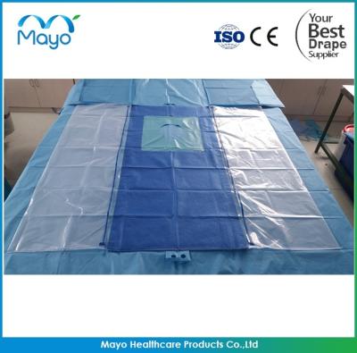 China Nonwoven Fabric Orthopedic Hip Drapes Sterile Hip Drape With Pouch for sale