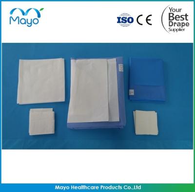China Sterile Disposable Surgical Packs Craniotomy Drape With Pouch for sale
