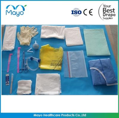 China Sterile Clean Surgical Delivery Drape Pack With Examination Gloves for sale