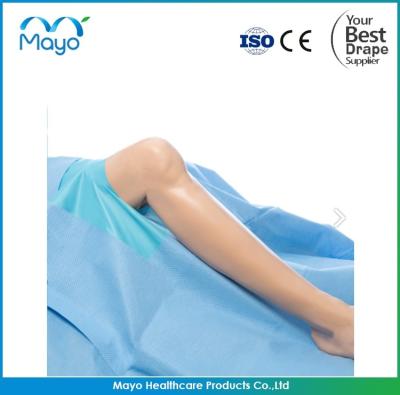 China Blue Knee Arthroscopy Drape Extremity Drape OEM Sterile Drape for sale