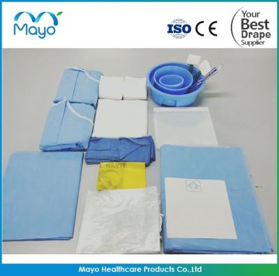 China Medical Angiography Drape Pack SMS PE Surgical Drape Sheets for sale