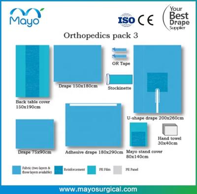 China Ortos quirúrgicos estéril del paquete ortopédico aprobado del CE cubren el equipo en venta