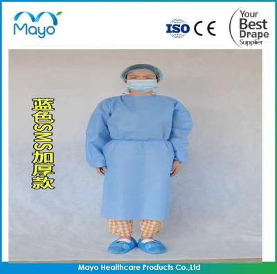 China SMS 40gsm AAMI Level 3 Gown Level 3 Disposable Isolation Gowns for sale