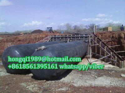 China Diameter 900 Nigeria culvert balloon pneumatic tubular form for culvert casting drain construction for sale