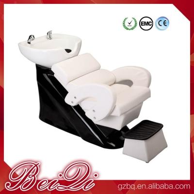 中国 Hair shampoo station wholesale salon furniture luxury massage shampoo chair wash unit 販売のため