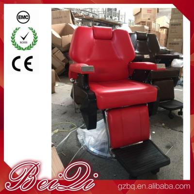 China Big Pump Red BarberChairs Used Hair Styling Chairs Luxury Barber Shop Furniture for sale