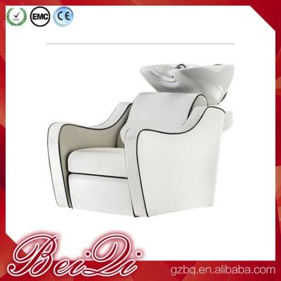 中国 Cheap backwash salon equipment shampoo washing chair hair salon wash basins furniture 販売のため