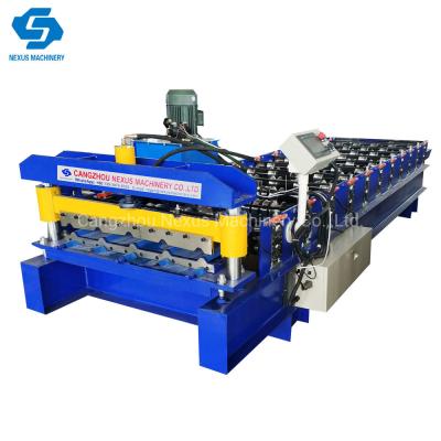 China Hot Sale High Rib Hydraulic Ibr Corrugated Metal Steel Tile Sheet Roof Roll Forming Machine for sale