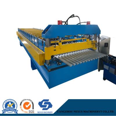 China Prepainted Galvanized Steel Roof Sheet Roll Formed Machines with Decoiler for sale