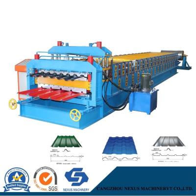 China Double Layer Glazed Tile Roof Production Line with Decoiler for sale