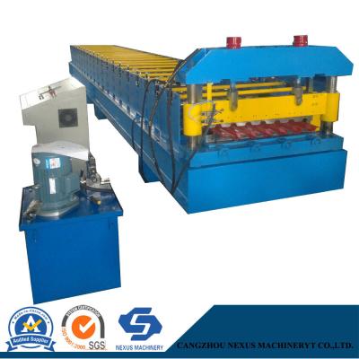 China Metal AG Panel Roof Sheet Roll Forming Production Line PPGI Steel Rollformer for sale