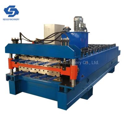 China Double Layer Roll Forming Machine Tr4/Tr5 Aluzinc Sheet in Peru Market for sale