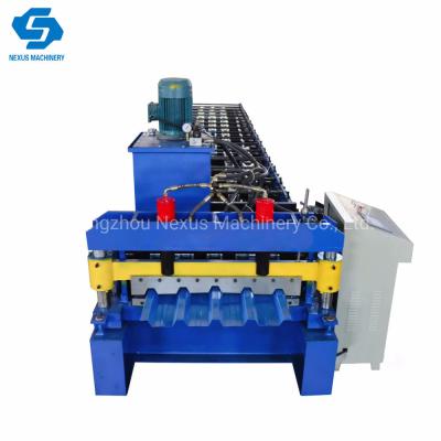 China Ibr Roofing Sheet Roll Forming Machine for Processing Galvanized Steel Exported to South Africa for sale
