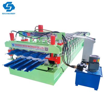 China Double Layer Roll Forming Machine IBR/Q-Tile Sheet in Africa Market for sale