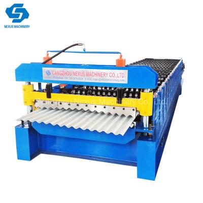 China Iron Corrugated Roof Sheet Making Machine Metal Sheet Roll Forming Line for sale