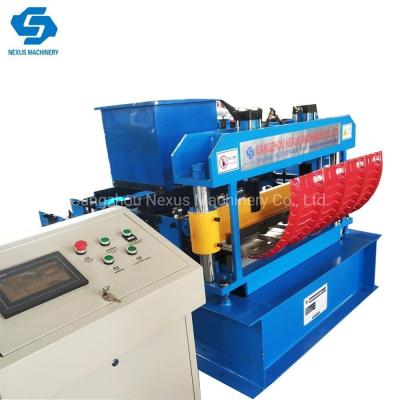 China Hydraulic Bullnosing Cranking and Curving Machine for Ibr Widespan Roofing Sheet for sale