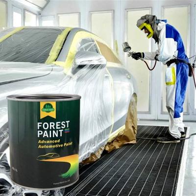 China 1k Painting Extra Black Acrylic Paint For Car Paint Repair Model FP-220909 for sale