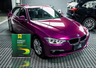 China 1L/Tin 2K Gloss Car Paint Purple High Hardness Topcoat Eco Friendly for sale