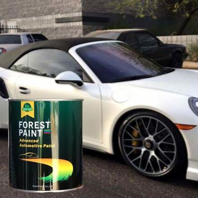 China Gloss Pearl White Automotive Paint Receive Customized Colors for sale