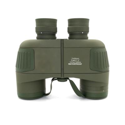 China 7X50 Waterproof Image Stabilized Binoculars With Illuminated Rangefinder Compass BAK4 Prism for sale