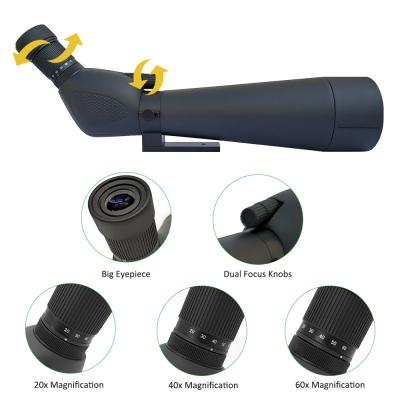 China 20X60X80 Multi Coated Optics Spotting Scope For Bird Watching for sale