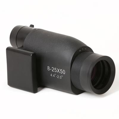 중국 야조 관찰을 위한 8-25x50 암시읜 단안용기구 듀얼 초점 광학 줌 망원경 판매용