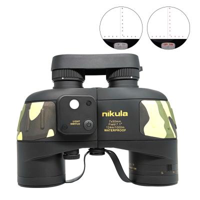 China Military Green 7X50 Porro Prism Binoculars Adults Easy Focus Binoculars for sale