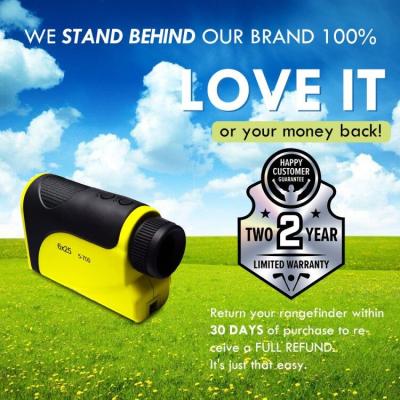 Chine Télémètre jaune de laser pour le golf et chasser le trouveur de distance du golf 6X à vendre