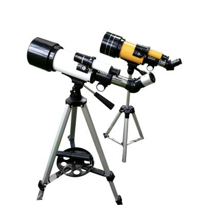 China 30070 Yellow Astronomical Refractor Telescope For Stargazing Exploring Nature for sale
