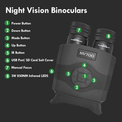 China Military Night Vision Binocular Infrared Digital Night Vision Scope With 3.5
