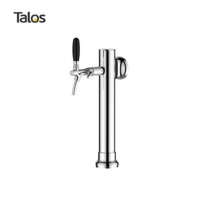 China TALOS 1 Way Staight Spine Type Tower Chrome  Dispensing Tower Draft Beer Tower for sale