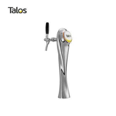 China TALOS Chrome World Cup Beer Tap Tower / Single Tap Dispensing Tower for sale