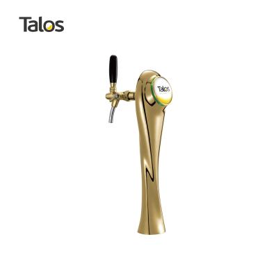 China Brass World Cup Beer Tap Tower PVD Custom Draft Beer Tower TALOS for sale