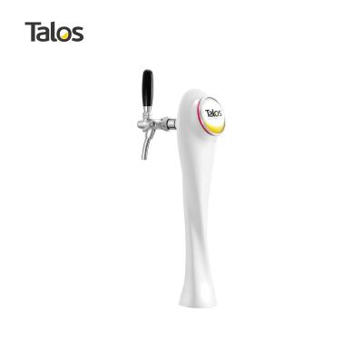 China TALOS White World Cup Draft Beer Tower / Single Tap Beer Tower for sale