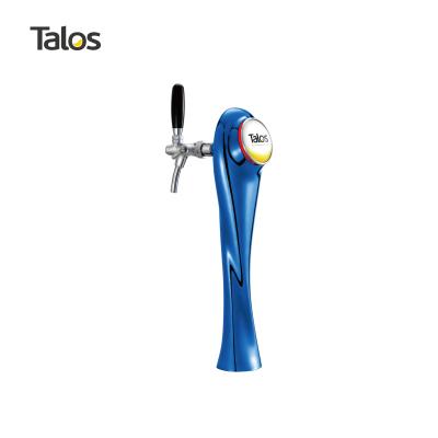 China TALOS World Cup 1 Way Dispensing Beer Tap Tower Blue Color for sale