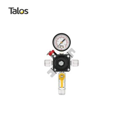 China TALOS 2 Fitting+1 Barbs Secondary CO2 Beer Gas Regulator for sale
