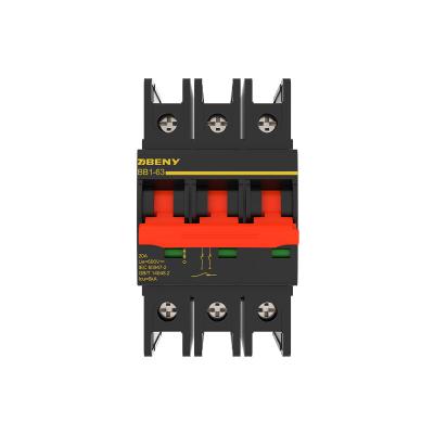 China BENY CE mcb  3P 900V Max 63A 2P 3p dc miniature circuit breaker for sale